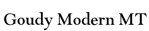 Goudy Modern MT