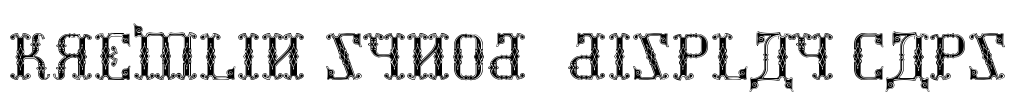 Kremlin Synod (Display Caps) Font Image