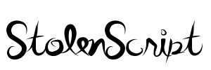 StolenScript Font Image