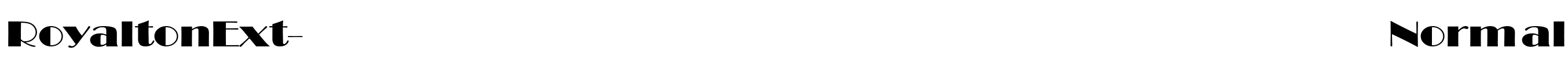 RoyaltonExt-Normal Font Image