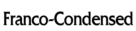 Franco-Condensed Font Image