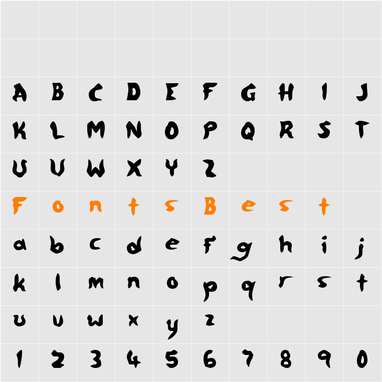 FreeMoney Character Map