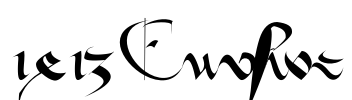 1413 Cursive Font Image