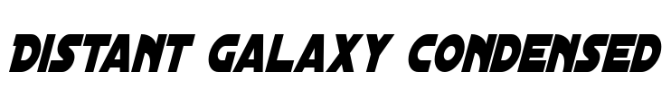 Distant Galaxy Condensed Font Image