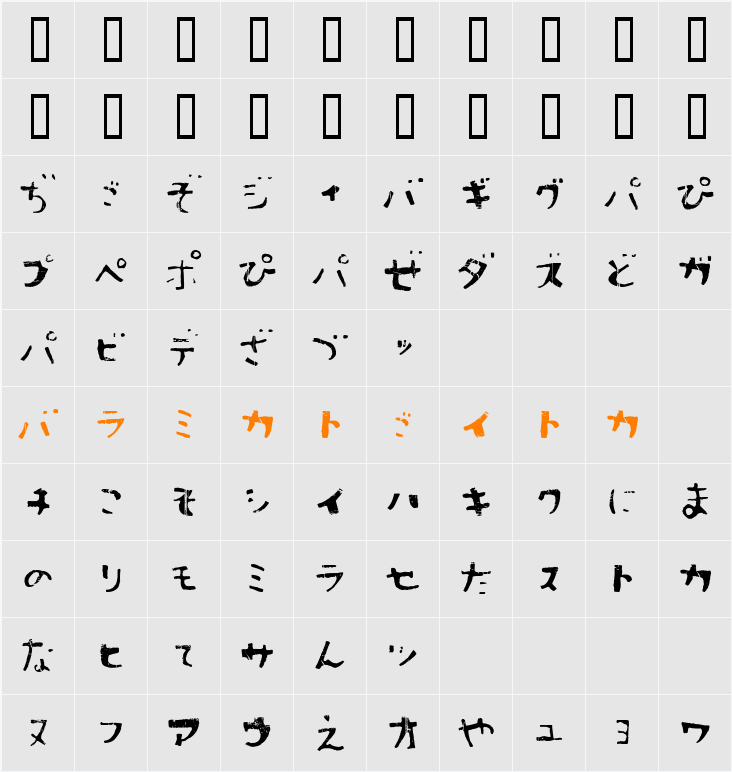 Sushitaro Character Map