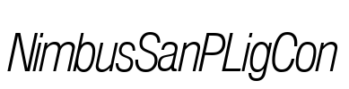 NimbusSanPLigCon Font Image