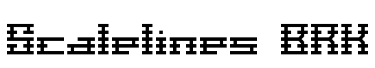 Scalelines BRK Font Image