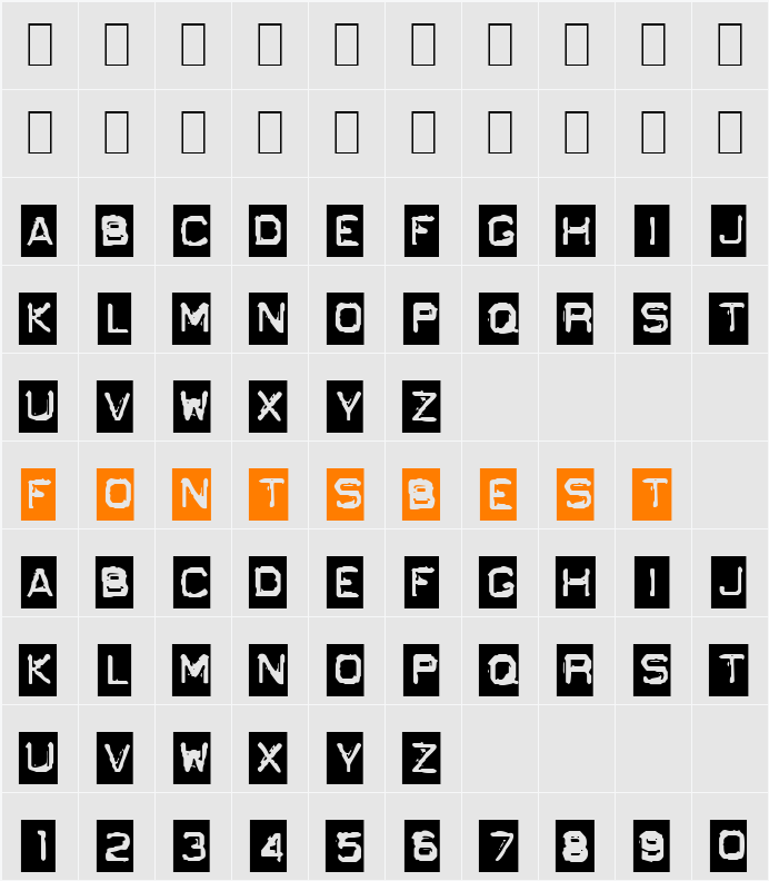 GF Ordner Normal Character Map