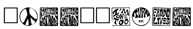 HippyStamp Font Image