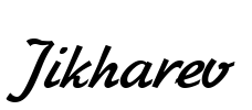 Jikharev Font Image