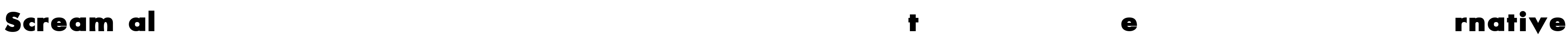 Scream alternative Font Image