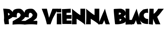 P22 Vienna Black Font Image