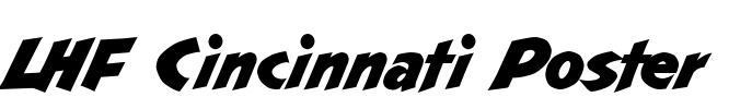 LHF Cincinnati Poster  Font Image