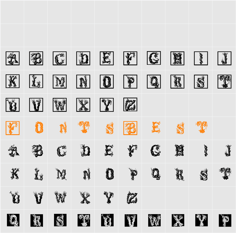 TreeLike Character Map