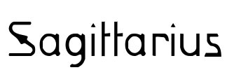 Sagittarius Font Image