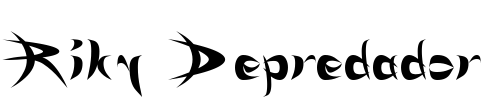 Riky Depredador Font Image