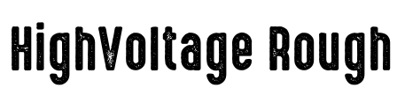 HighVoltage Rough Font Image