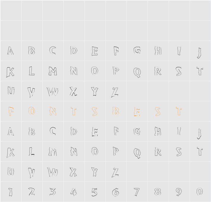VTC BadPaint Character Map