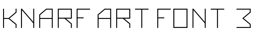 Knarf Art Font 3 Font Image