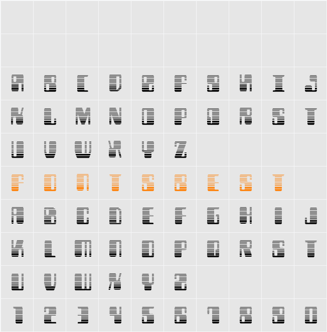 Zyborgs Gradient Character Map