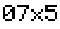 07x5 Font Image