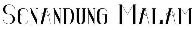Senandung Malam Font Image