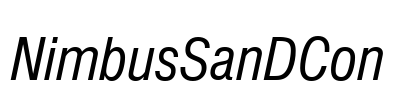 NimbusSanDCon Font Image