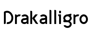 Drakalligro Font Image