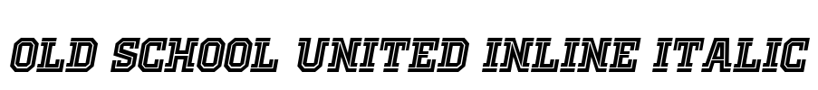 Old School United Inline Italic
