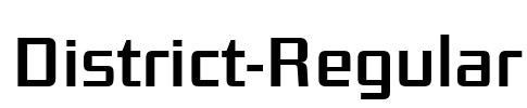 District-Regular Font Image