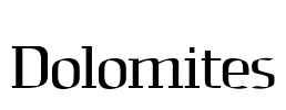 Dolomites Font Image