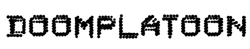 DoomPlatoon Font Image