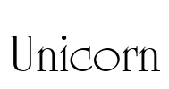 Unicorn Font Image