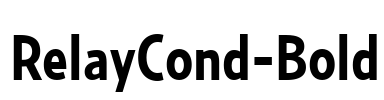 RelayCond-Bold Font Image