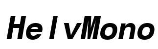 HelvMono Font Image