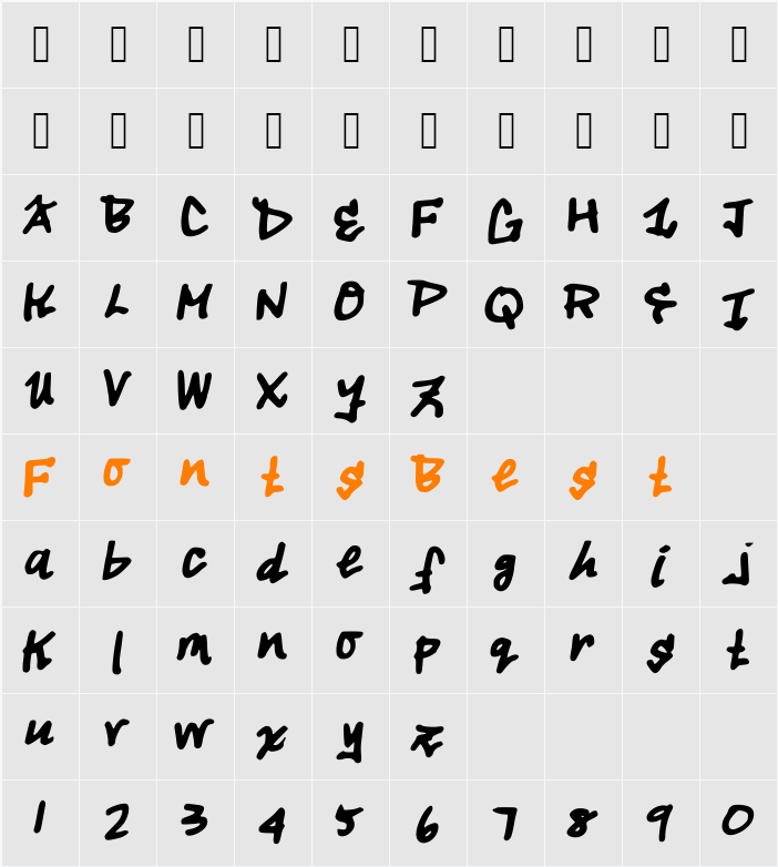tough_dog Character Map