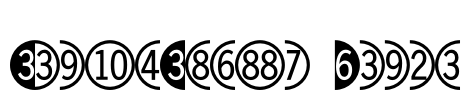 DoubleDigits Round Font Image