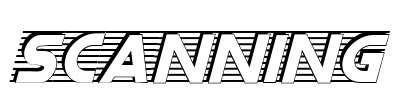 Scanning Font Image