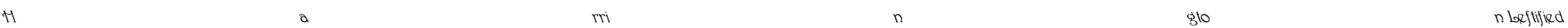Harrington Leftified Font Image