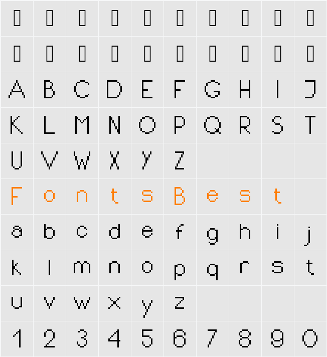 PixIdeal Character Map