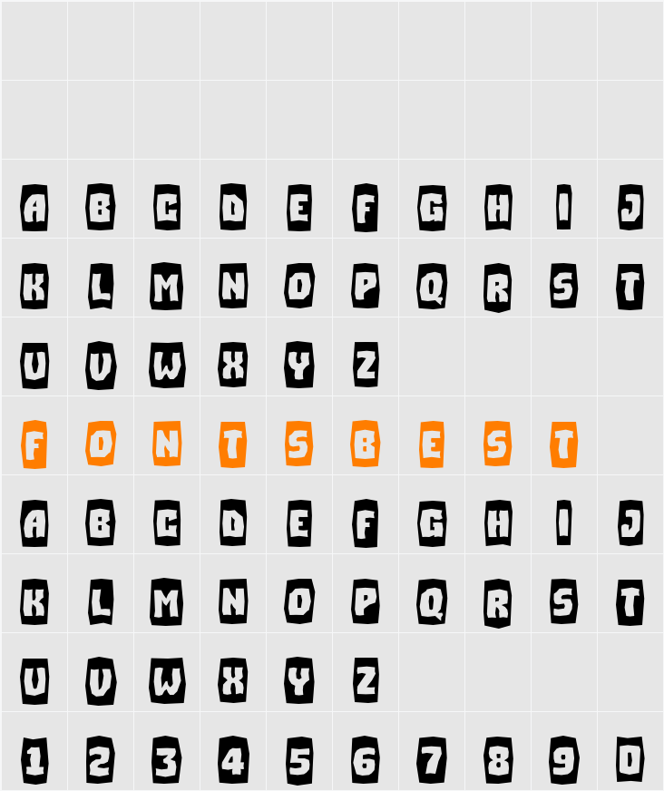 a_SimplerCmBrk Character Map
