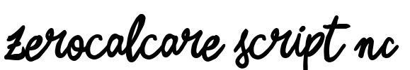 Zerocalcare Script NC Font Image