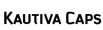 Kautiva Caps Font Image
