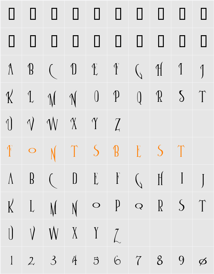 Parseltongue Character Map
