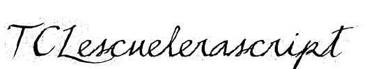TCLescuelerascript Font Image