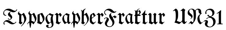 TypographerFraktur UNZ1 Font Image