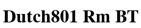 Dutch801 Rm BT