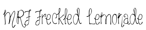 MRF Freckled Lemonade Font Image