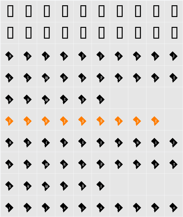pf_dc Character Map