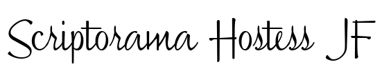 Scriptorama Hostess JF Font Image